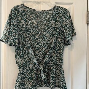 Green & Ivory Sienna Sky blouse